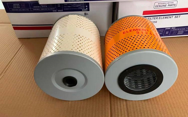 Forklift filter box filter element