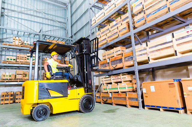 Warehousing forklift