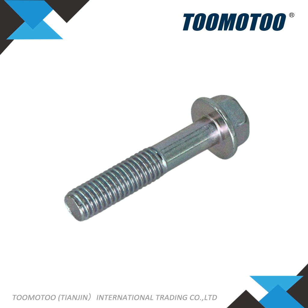 OEM&Alt Quality Forklift Spare Part Linde Ym26106080402 Hexagon Head Bolt (Electric Diesel)Basic Info. Model NO. YM26106080402 Surface Treatment Oxygenation Customized Customized Standard Standard Specification Weight (kg): 0, 02 Trademark TOOMOTOO Origin China HS Code 84312090 Production Capacity 500 PCS/Month Packaging & Delivery Package Size 10.00cm * 10.00cm * 10.00cm Package Gross Weight 1.000kg Product Description Product Description     Helix angle	right-handed Metric diameter of the thread D1-M (mm)	8 External thread type TA1	M8 Metric length between head and end L1-M (mm)	40 Fully threaded	NO Type of bolt head	A2 Type of bolt end	standard Metric pitch PM (mm)	1.25 Strength class SP-CL	8.8 Type of material	steel Largest metric spanner width WAF-M (mm)	12 Thread locker present on the thread	NO Movable lock washer present	NO DIN	6921 OEM&Alt Quality Forklift Spare Part Linde Ym26106080402 Hexagon Head Bolt (Electric Diesel) Main Products OEM&Alt Quality Forklift Spare Part Linde Ym26106080402 Hexagon Head Bolt (Electric Diesel)  Conpany Introduction OEM&Alt Quality Forklift Spare Part Linde Ym26106080402 Hexagon Head Bolt (Electric Diesel) TOOMOTOO (Tianjin)International trading Co.,Ltd is located in Shuangxin Street, Jinnan District, Tianjin, China. The transportation is very convenient, only 50 minutes drive from Tianjin port, 10 minutes from the urban district, and  20 minutes from Binhai International Airport. We provides spare parts, technical support and product development for forklifts of various brands. Focusing on forklift parts, we are committed to providing quality parts for forklifts worldwide.  What we do TOOMOTOO provides Parts and accessories for German brand forklifts, such as STILL, LINDE and JUNGHEINRICH. Parts for American brand forklifts, such as HYSTER-YALE, CLARK and CROWN. Parts and accessories applicable to Japanese brand forklifts, such as TOYOTA, NICHIYU, KOMATSU and TCM. Parts for Chinese brand forklifts, such as HELI, HANGCHA, LONKING, LIUGONG and EP.  Our partners  OEM&Alt Quality Forklift Spare Part Linde Ym26106080402 Hexagon Head Bolt (Electric Diesel)  Packaging & Shipping OEM&Alt Quality Forklift Spare Part Linde Ym26106080402 Hexagon Head Bolt (Electric Diesel)OEM&Alt Quality Forklift Spare Part Linde Ym26106080402 Hexagon Head Bolt (Electric Diesel)  Certifications OEM&Alt Quality Forklift Spare Part Linde Ym26106080402 Hexagon Head Bolt (Electric Diesel)  Exhibitions OEM&Alt Quality Forklift Spare Part Linde Ym26106080402 Hexagon Head Bolt (Electric Diesel) OEM&Alt Quality Forklift Spare Part Linde Ym26106080402 Hexagon Head Bolt (Electric Diesel) OEM&Alt Quality Forklift Spare Part Linde Ym26106080402 Hexagon Head Bolt (Electric Diesel)   Team of TOOMOTOO OEM&Alt Quality Forklift Spare Part Linde Ym26106080402 Hexagon Head Bolt (Electric Diesel)